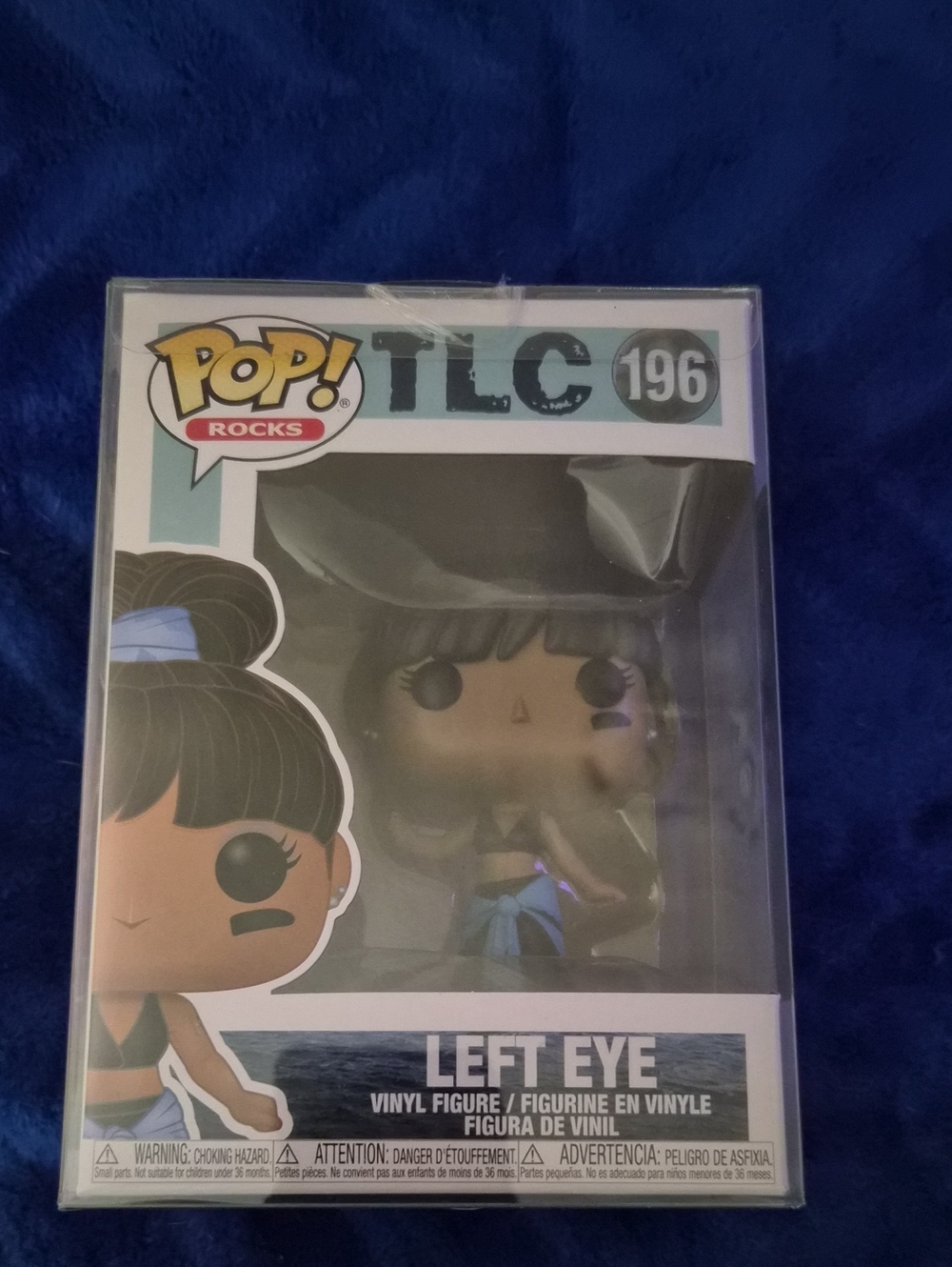 Funko Pops!  Left Eye Pop! Rocks Figure - Black & Teal Accents